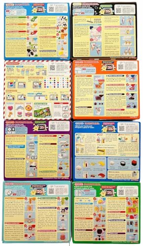 Fusion Select Popin’ Cookin Diy Candy Kit (8 Pack Varieties) - Tanoshii Bento, Ramen and Waffle, Cakes, Sushi and Donuts, Hamburger, and Kawaii Gummy Land in Gift Box