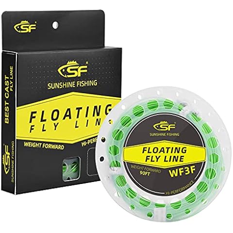 SF Sedal Flotante de Pesca con Mosca #Primavera Verde 90FT WF5F Cover