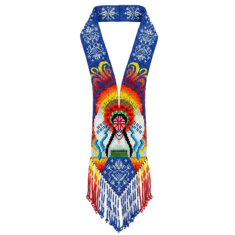 Gerdan, collier ukrainien en perles de rocaille multicolores pour illuminer votre style bohème