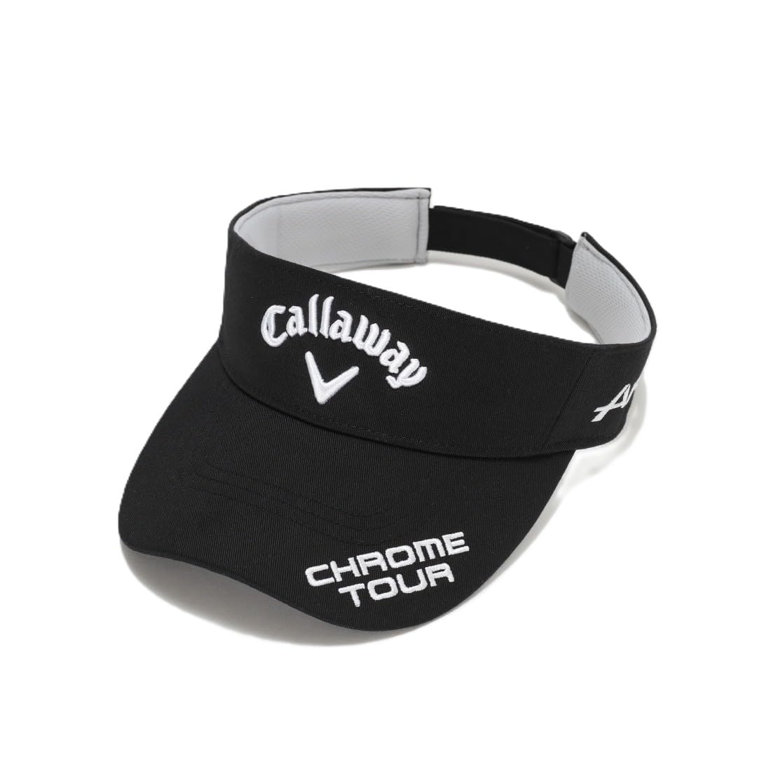Callaway Tour Model Golf Visor Black Quick Dry Sweat Wicking EcoQuality