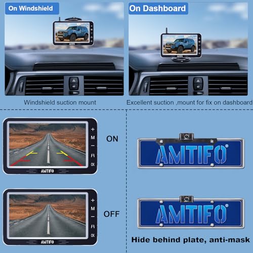 Amtifo Wireless Backup Camera 5-Inch For Truck: Easy To Install Back Up Camera thumb #7