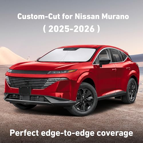 Image of EcoNour Windshield Sunshade Compatible for Nissan Murano 2025 2026 (SV, SL, and Platinum) Sun Visor for Front Windshield & Window Sun Shade Cover, UV Heat Blocker & Protector, Car Accessories
