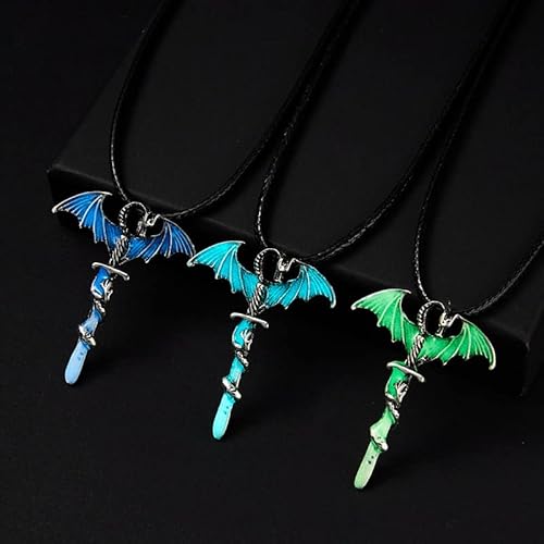 Retro Drago Luminoso Incandescente Ciondolo