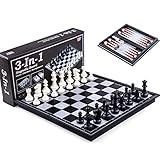 reise schach backgammon ♞ Exquisites magnetische Schachspiel: Die Verarbeitung jeder Schachfigur ist sehr exquisit, und die magnetische Stärke der Schachfigur ist mäßig. Es ist praktisch, sie auf dem Schachbrettberg zu befestigen. Der Boden der Schachfigur ist mit Magneten eingelegt und kratzt nicht die Oberfläche des Schachbretts beim Schachspielen.