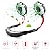 Produktbild GOAMZ USB Ventilator Tragbare Ventilator mit Aromatherapie USB Fan Handsfree für Wandern, Reisen, Arbeiten, Sommer Outdoor Sport, 3 Stufen, 2-6 Std. 2000 mAh aufladbarer Batterie