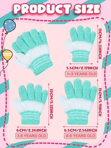 Image of Syhood 5 Pairs Kids Winter Gloves