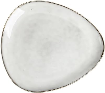 Dinner Plates Set Retro Dinner Plate Home Irregular Ceramic Plate Breakfast Plate Food Plate Dessert Plate Restaurant Steak Plate Kitchen Salad Bowl Color 27.3cm