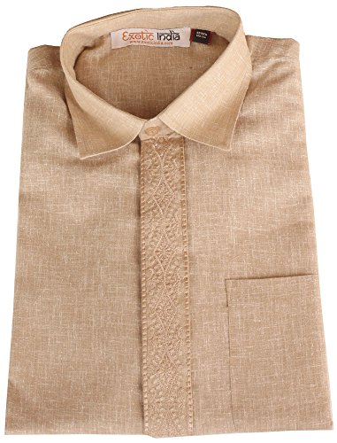 Image of Exotic India Men's Cotton Kurta Pyjama
