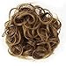 CAISHA Big Hairpiece Scrunchy Updo Bridal Hairstyle curly Messy Bun Light Brown Mix G16E