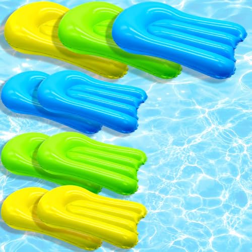 9 Pcs Inflatable Bodyboards for Slip Water Slide, 15.6 X 21.3 in Lawn Water Slides Inflatable Boards, Portable Surfboard for Outdoor Lawn Water Slide, Summer Outdoor Water Fun Supplies