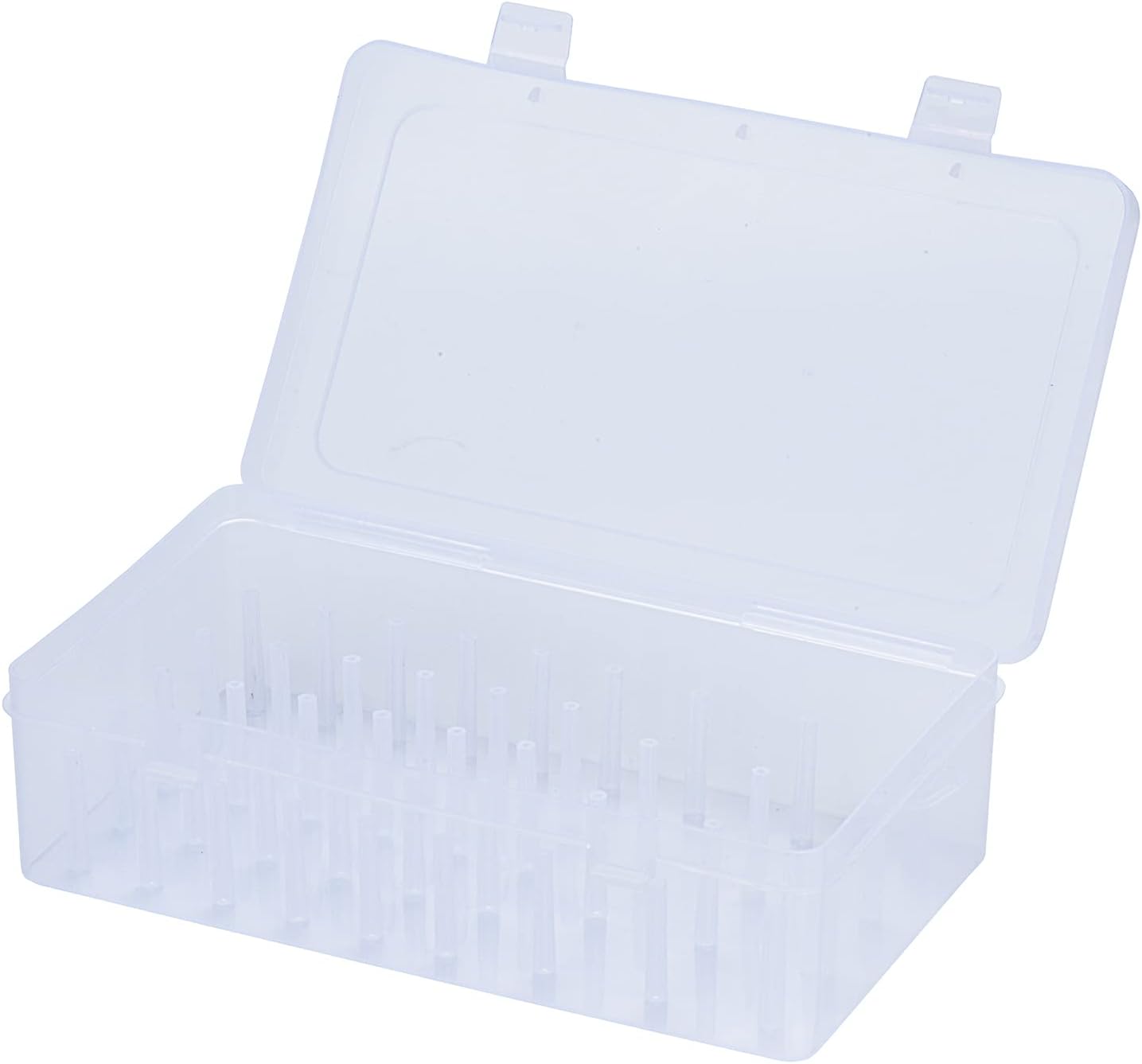 Simthread Storage Box/Organizer/Case Stackable Clear 10 Options for Holding Home Embroidery & Sewing Thread and Other Embroidery Sewing Crafts (Case with 42 Sticks)