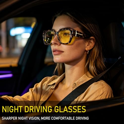 Image of URUMQI Night Driving Glasses Polarized Fit Over Night Vision Glasses Women