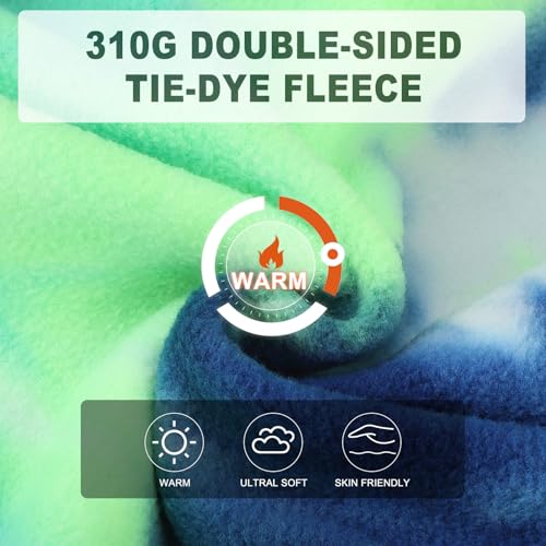 Image of BEAUTYZOO Tie Dye Dog Hoodie Sweaters for Small Medium Size Dogs Girls Boys- Premium Quality, Ultra Soft, Superior Comfort Fit,Breathable Fleece Hooded Sweatshirt- Cold Weather Pet Clothes Winter Coat
