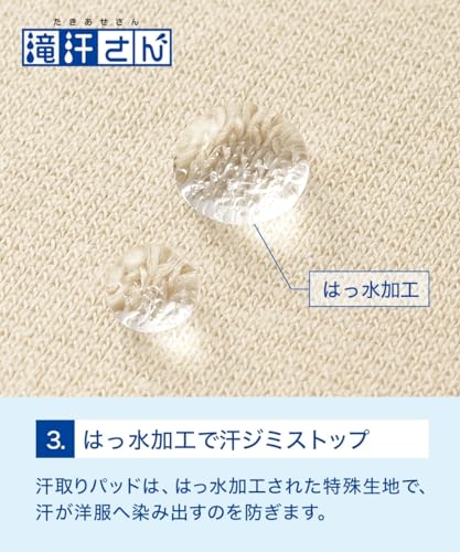 nissen（ニッセン）『滝汗さん吸汗速乾汗取りパッド付キャミソール』