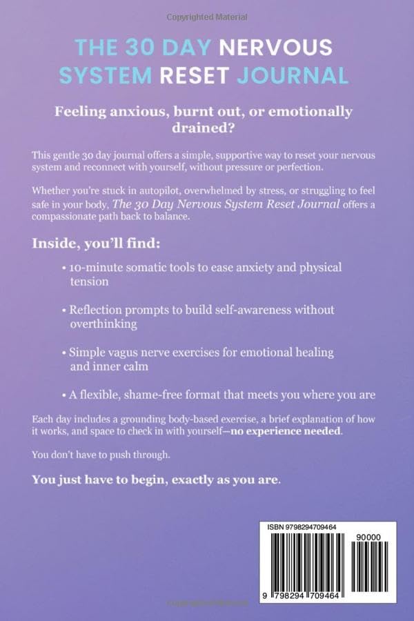 The 30 Day Nervous System Reset Journal: A Guided Somatic Program to Calm Anxiety, Relieve Stress, and Regulate Your Vagus Nerve - Image 2