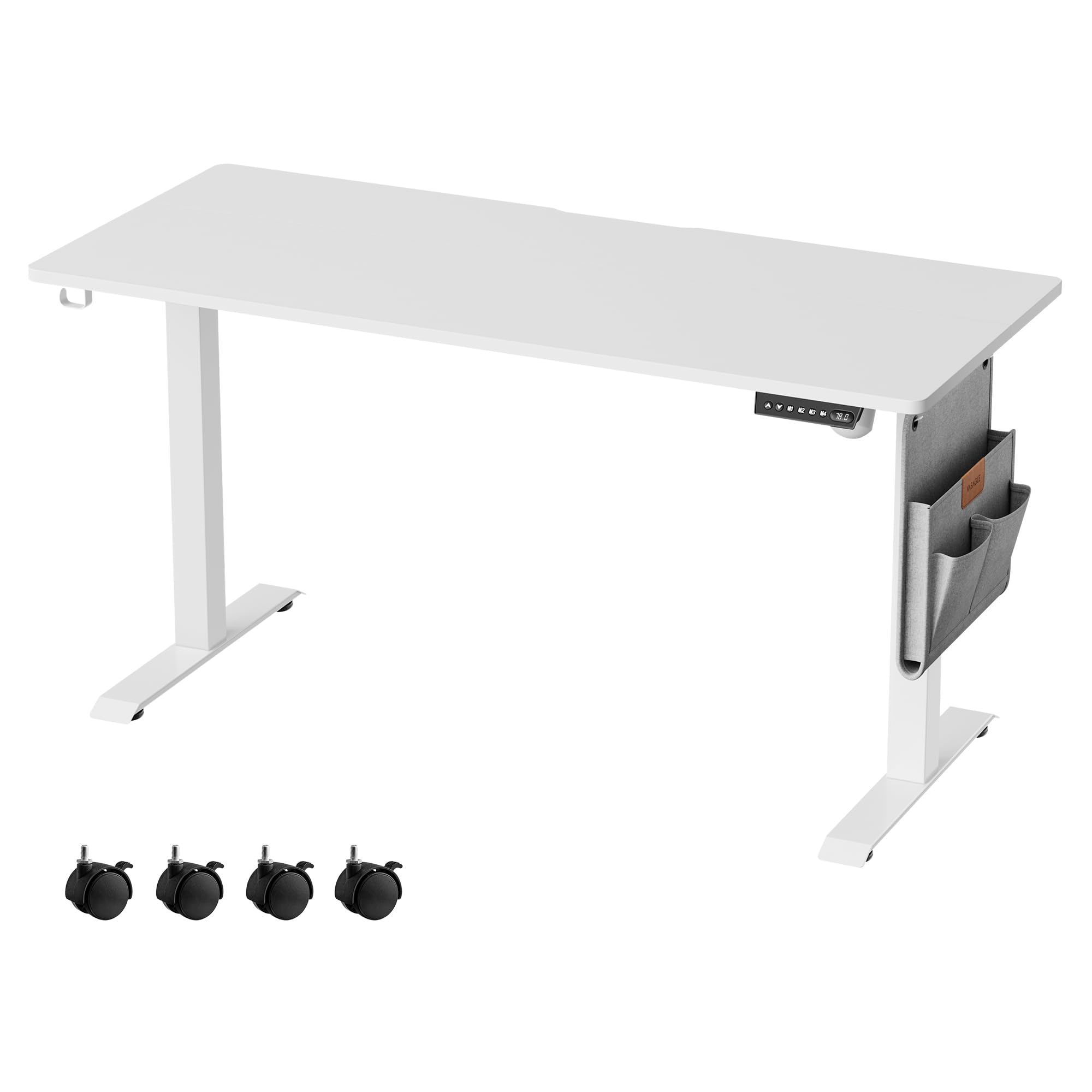 VASAGLE Bureau Électrique RÉglable En Hauteur, Bureau Assis