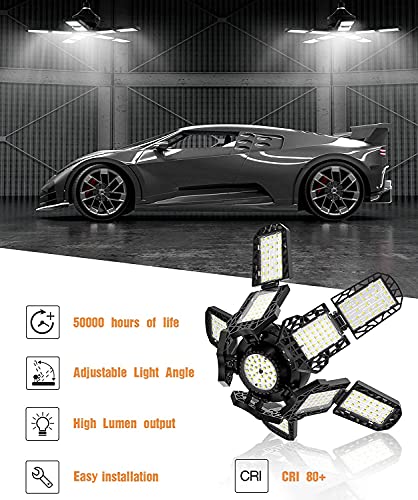 ESSNAMS LED Garage Lights (2 Pack) - Image 2