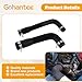gohantee Fuel Filler Hose and Vent Hose Kit Compatible with Jeep Wrangler YJ 1987-1995 20 Gallon Plastic Tank, Replaces 52040079 52040081, 2 Pcs with 4 Clamps