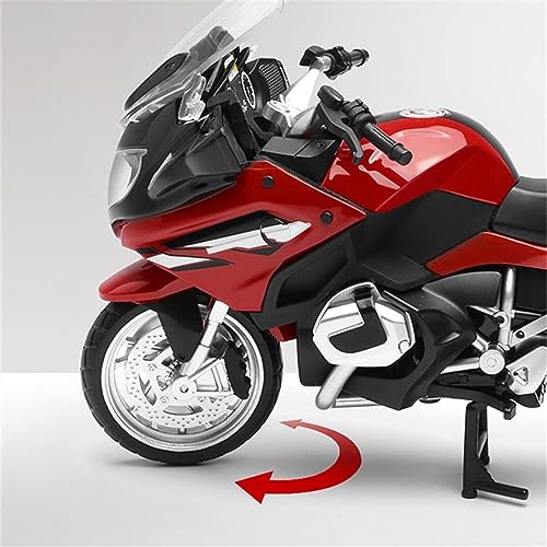 Modelo motocicleta BMW R1250 RT 1:12 rojo metal miniatura 3