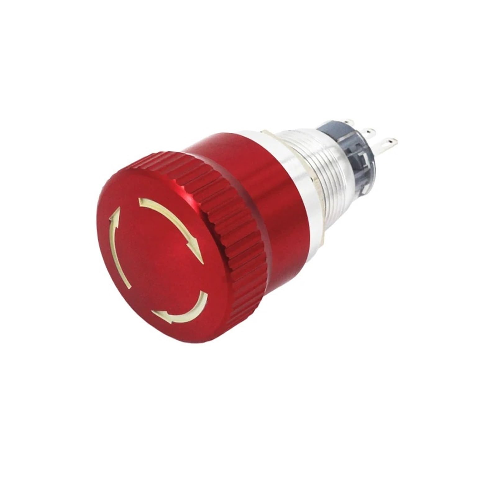 Bouton arrêt d'urgence 19mm pour sécuriser vos circuits 220V et 24V