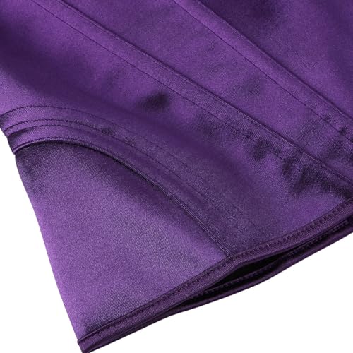 Image of Satin Corset Tops for Women Strapless Bustier Sweetheart Neckline Boned Bodice Bridal Lingerie Party Clubwear