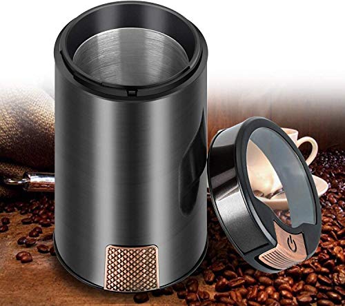 ZOUSHUAIDEDIAN Kaffeemühle - elektrische Kaffeemühle mit Edelstahlklingen, Kaffee- und Gewürzschleifer, 200w… – Bild 3