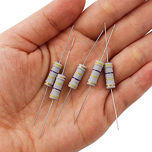 150 Pcs 30 Values Resistor Kit YIWANSON 2W 5% Carbon Film Resistance 0.1-750 ohm, Carbon Resistance Assortment Set, Carbon Resistors Kit for DIY Electronic, Resistor Assortment Kit (0.1R-750R)