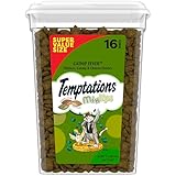 Temptations Cat Treats, Classic Crunchy and Soft Cat Treats, Catnip Fever Flavor, Catnip Treats, 16 oz. Tub