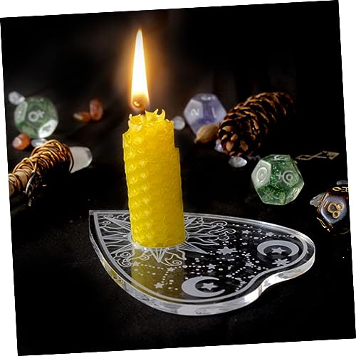 Cabilock 2 Piezas Marcador De Posición Tablero De Colocación De Cristal Claro Ceremonia Del Sol Tablero Accesorio De Adivinación Tablero De Adivinación Centro De Mesa Plancha De - imagen 4