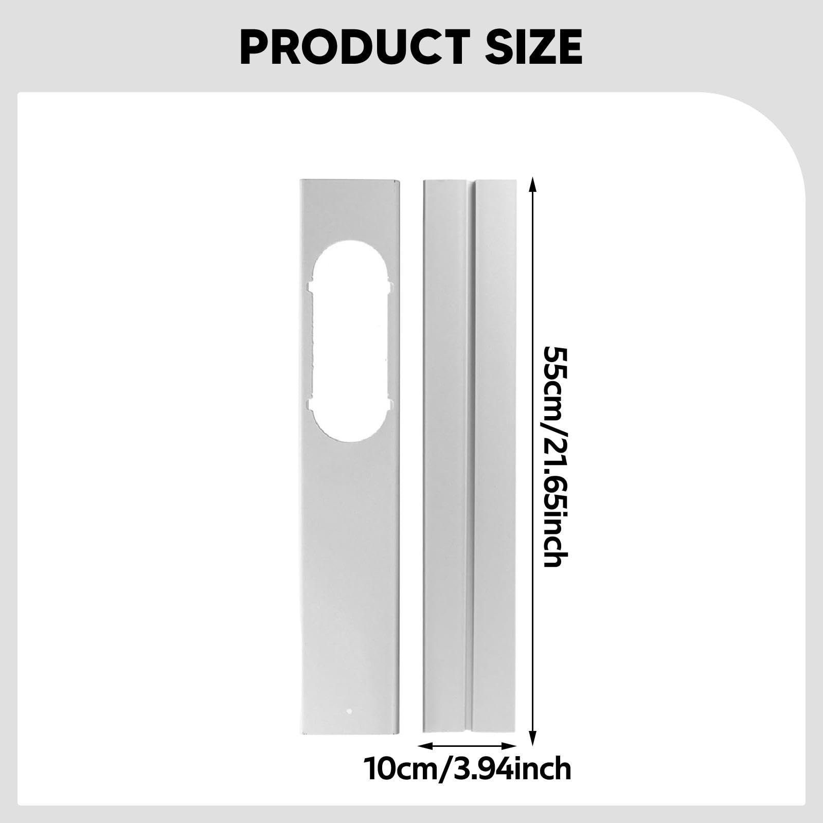 Kit de 2 Placas de Sellado para Aire Acondicionado Portátil.