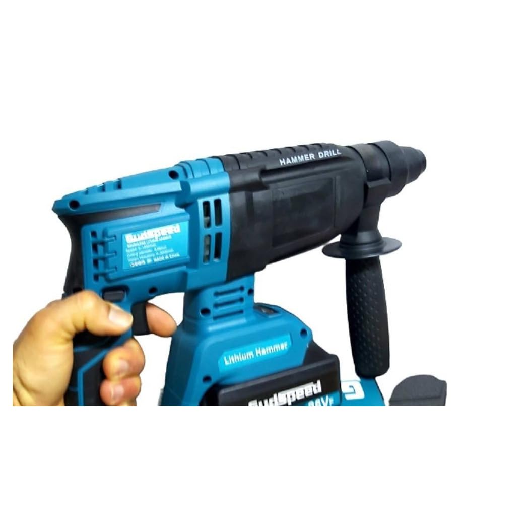 Trade Shop - Tassellatore A Batteria 2 Batterie Martello Demolitore Percussione Trapano SDS