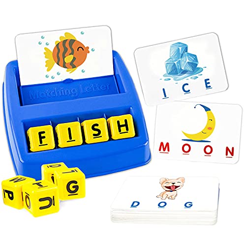 Educational Toys, Alphabet Learning Toys Flash Card Game For Toddlers 3 4 5 Year Old Preschool Matching Letter Spelling Reading Games For Kids 3-8 Years Old Boys Girls Birthday Christmas Gift #TOP2