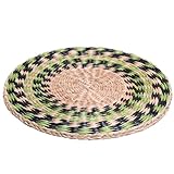 Fonction décorative renforcée : Ce sous-verge tissé est bien plus qu'un accessoire de table pratique. C'est un élément de décoration murale stylé. Ses textures rayées et ses nuances en dégradé s'accordent parfaitement avec divers styles de vaisselle. Il enrichit l'esthétique de votre intérieur, apportant une touche d'artisanat et de chaleur naturelle à votre décoration.
