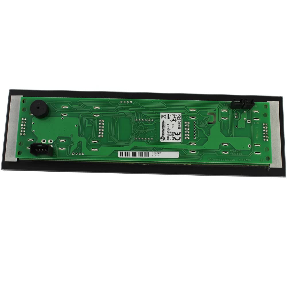 pro-Styling Nordelettronica Panel de control NE266 con vidrio negro para autocaravana, caravana y barco