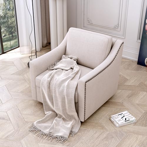 Sillón Plegable Lino Blanco miniatura 6