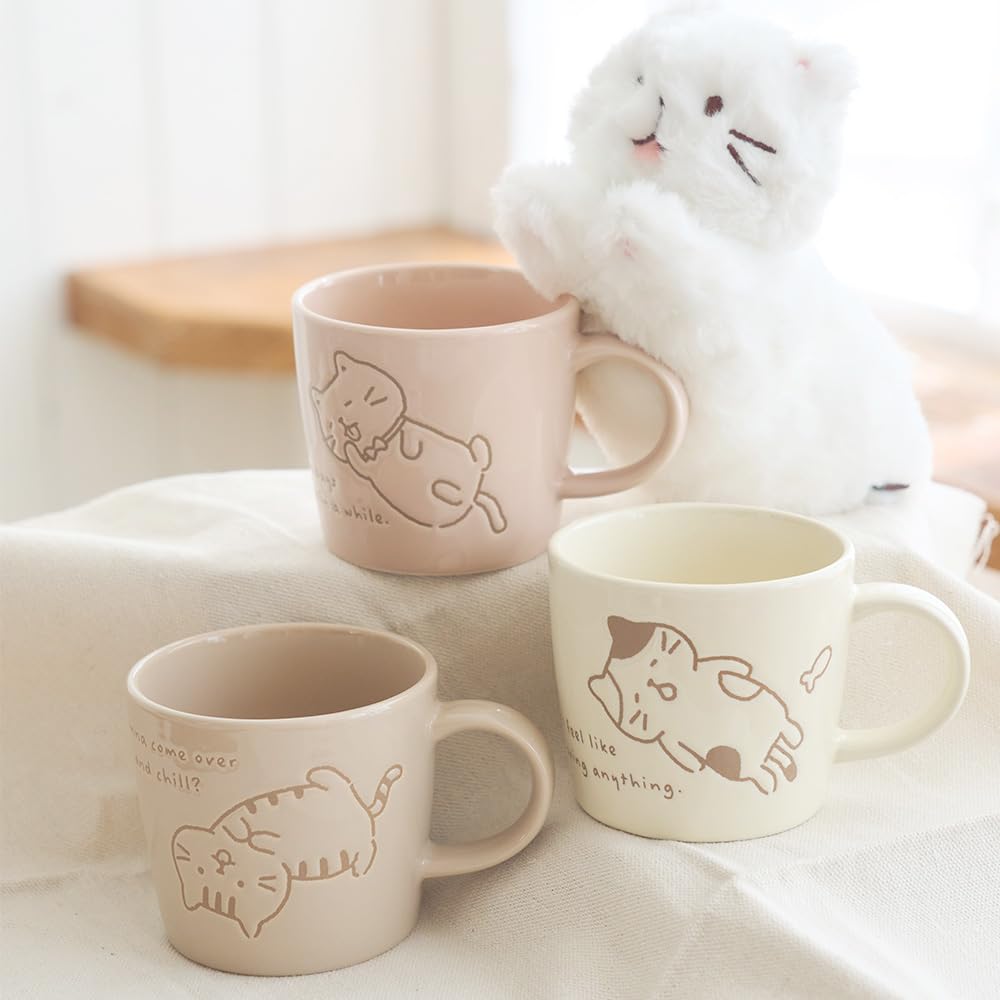 Amazon.co.jp: マグカップ 猫 かわいい レンジ対応 ギフト 陶器 300 Amazon.co.jp: マグカップ 猫 かわいい レンジ対応 ギフト 陶器 300