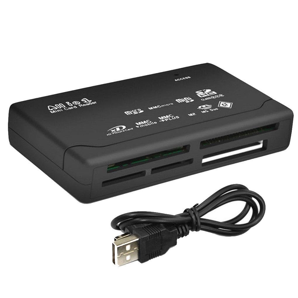 USB 2.0 to All in 1 TF Compact Flash Memory Card Reader Fast Data Transmission All in One Card Reader Black/White USB 2.0 to All in 1 TF Compact Flash Memory Card Reader Fast Data Transmission All in One Card Reader Black/White