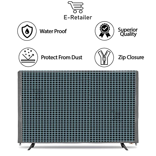 Image of Transparent LCD /LED T.V Protector Cover with Zipper Enclosure for 32 Inch Suitable for All Major Brand & Model (Color-Black, Size-29x3x19 Inches)