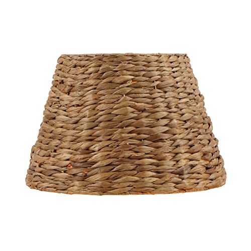 Image of Aspen Creative 32990, Empire Water Hyacinth Spider Shade, 9 inch Top x 14 inch Bottom x 9-1 /2 inch Slant