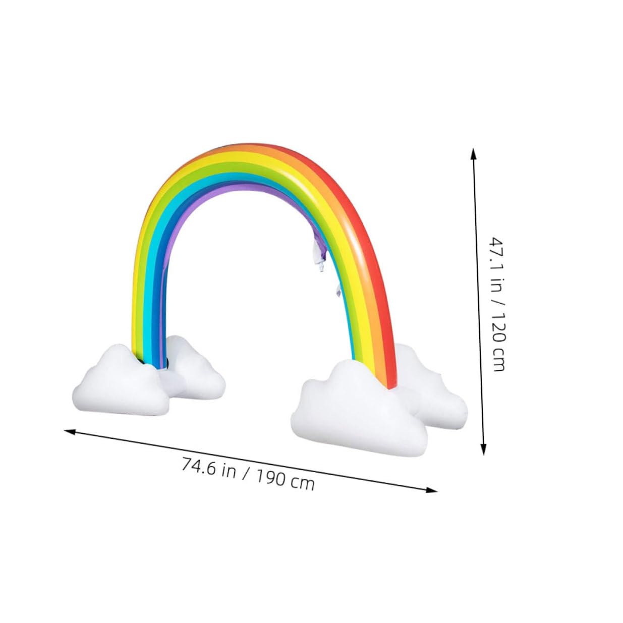 Arche Gonflable Arroseur 1pc PVC Jouet d'eau pour Garçon et Filles | Plage et Fête, Facile à Nettoyer, Structure Robuste, Jeu D’été, Usage Extérieur