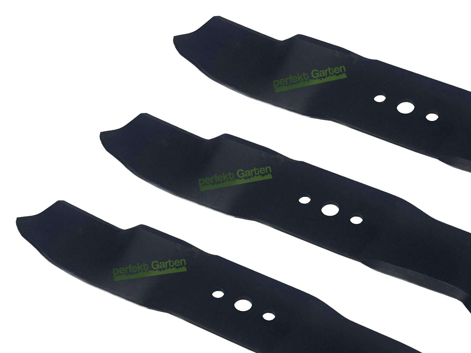 Lames de Mulching PerfectGarden 3 x 39 cm compatibles avec Husqvarna PR 17 R 418 422 TS AWD / 504 19 04-10/504490401