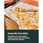 Caraway Non-Stick Ceramic Baking Sheet Duo - Naturally Slick Ceramic Coating - Non-Toxic, PTFE & PFOA Free - 18 x 13" Large & 15 x 10" Medium - Black - Image 5