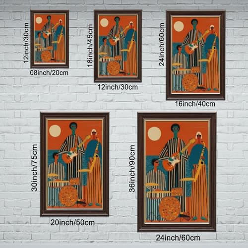 Poster musique médiévale africaine idée cadeau originale toile