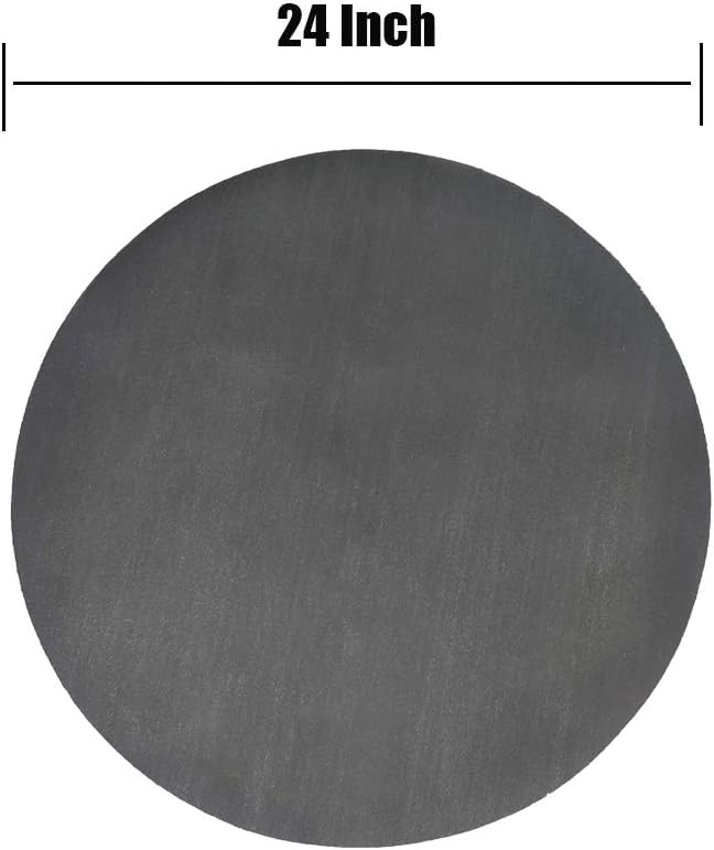 Fireproof Mat Under The Grill Mat/Fire Pit Mat/Ember Mat/Protective Deck and Patio Mat/Round Mat (24 inch) : Patio, Lawn & Garden