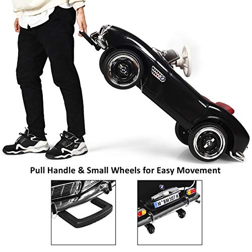 image for Costzon Ride on Car, 12V Battery Powered Classic Vintage Electric Vehi