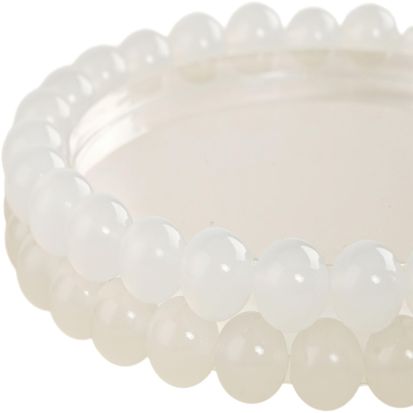 Natural White Agate Round Beads 6mm 60Pcs for DIY Jewelry Making