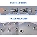 Glarks 210Pcs Aluminum Alloy M3 M4 M5 M6 M8 M10 Flat Head Metric Threaded Rivetnut Insert Nutsert Rivet Nut Assortment Kit