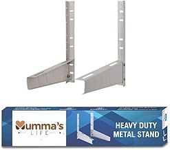 Mumma's LIFE AC Outdoor Stand | 200 kg Capacity Heavy Duty GI Steel Ac Stand | Wall Mounting Bracket for Split & Window Air Conditioners | White