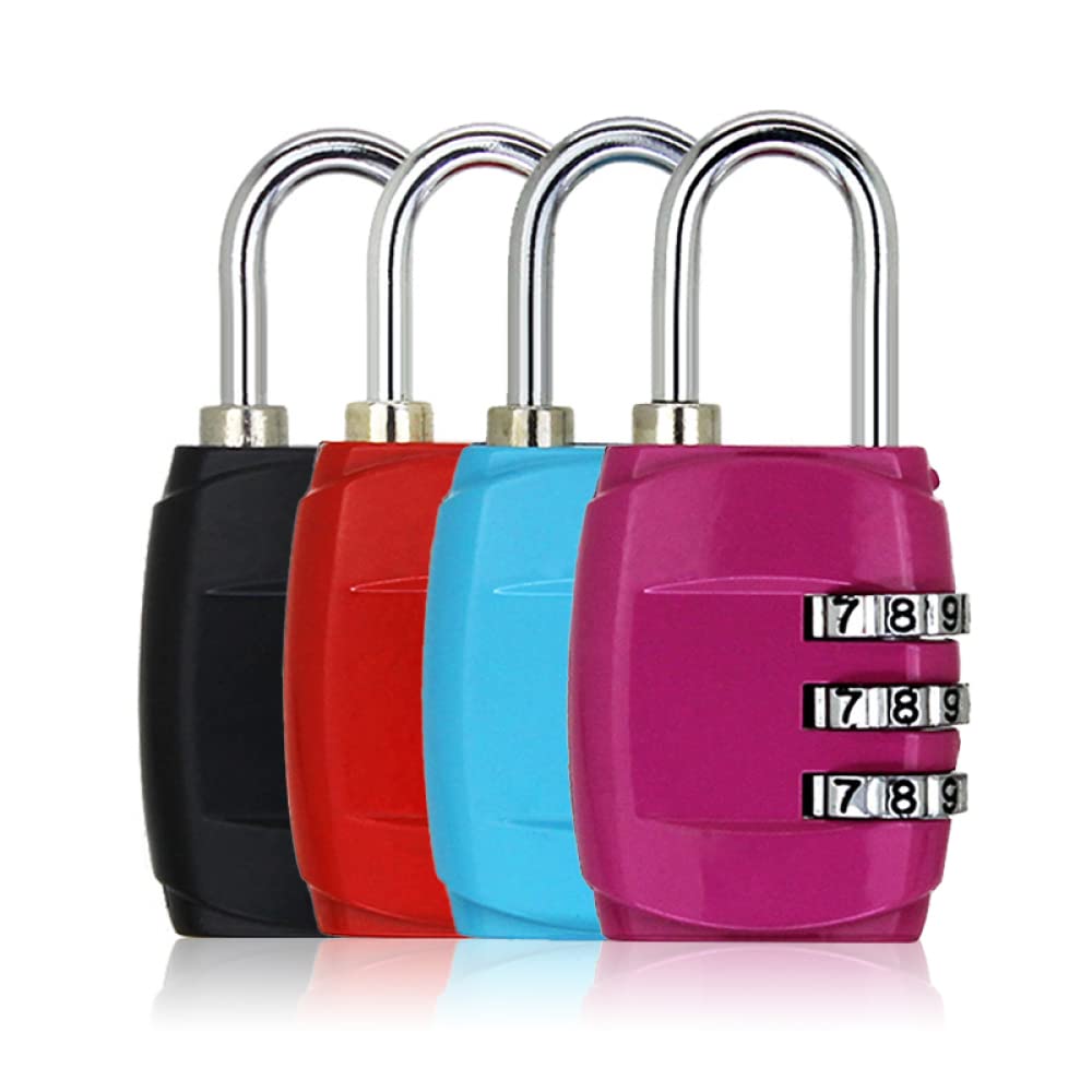 Lucchetti a combinazione， Lucchetti per valigie Lucchetto con password a 3 cifre, lucchetto a combinazione for bagagli da viaggio, piccolo lucchetto for cassetti, lucchetto elettronico(G,G)