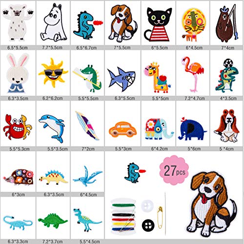 Naler Set di 27 toppe termoadesive per magliette